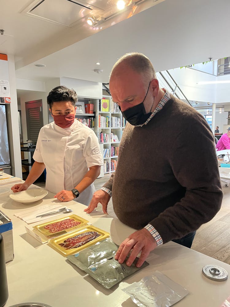 two chef cooking